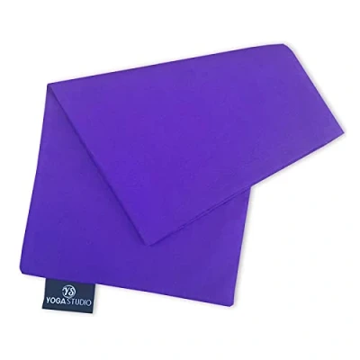 Image of Yoga Studio Eye Pillow Cover 12cm x 23cm Purple, for Spa or Massage Therapists. Accessories