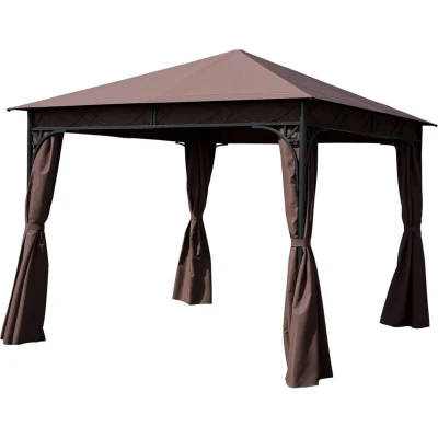 Image of Outsunny 3m X Garden Gazebo Metal Party Tent Patio Pavilion Marquee Canopy Outdoor New