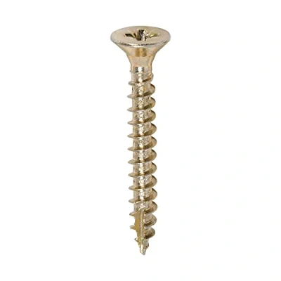 Image of TIMCO Classic Multi Purpose Screws PZ Double Countersunk 4.5 x 35 Gold Box of 200