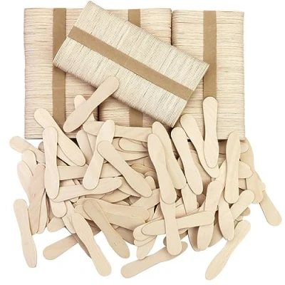 Image of CZWESTC Wooden Ice Cream Spoons, Mini Disposable Tasting Spoons Wooden, Small Dessert for Crafts, Tasting, Sampling (3 Inch) (500)