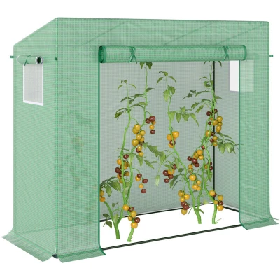 Image of Outsunny 200x76x168cm Walk in Garden Greenhouse Tomato Plant House Durable Frame845 144V01