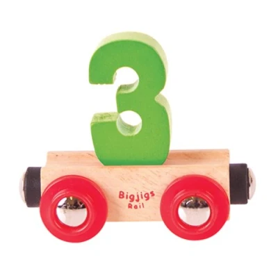 Image of Bigjigs Rail Name Number 3 (Green)