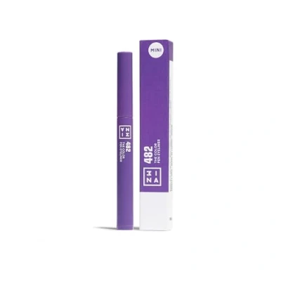 Image of 3INA MAKEUP The Color Pen Eyeliner 482 (Mini) Purple Liquid 14h Longwear Travel Size Matte Liner Sensitive Eyes
