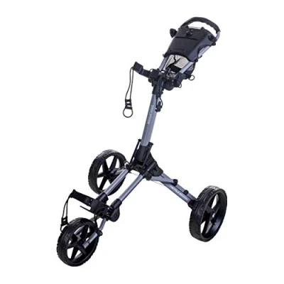 Image of Fastfold Square Compact 3 Wheel Folding Pull/Push Golf Trolley