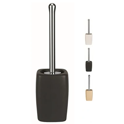 Image of Spirella Retro Toilet Brush Stoneware Black 42 cm x 11.5