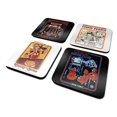 Image of Pyramid International Steven Rhodes Coasters Set of 4, Cork Official Merchandise