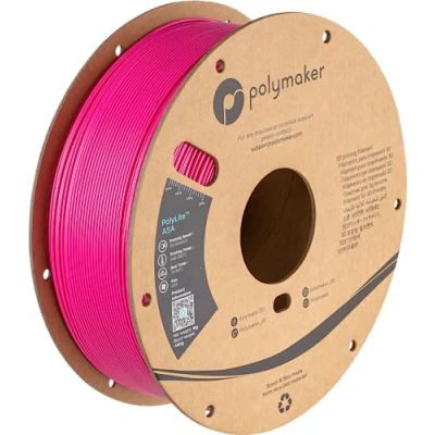 Image of Polymaker ASA Filament 1.75mm Pop Pink ASA, 1kg Heat Resistant Weather 1.75 Cardboard Spool PolyLite 3D Printer Pink, Perfect for Printing Outdoor Functional Parts