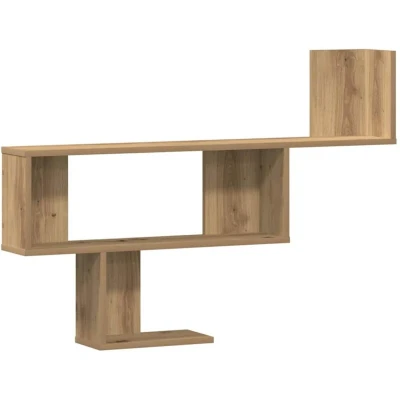 Image of vidaXL Wall Shelf Artisian Oak 100x15x70 cm Engineered Wood