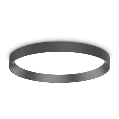 Image of FLY 45cm Integrated LED Semi Flush Light Black, 4000K, IP40