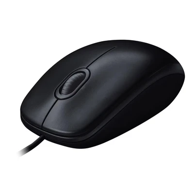 Image of Logitech M90 Wired USB Mouse, 1000 DPI Optical Tracking, Ambidextrous PC / Mac Laptop Black, One size, (910 001793)
