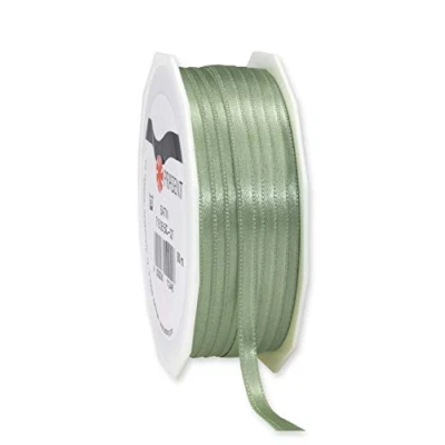 Image of Präsent Satin Ribbon Old Green 6 mm Width, 50 m Length
