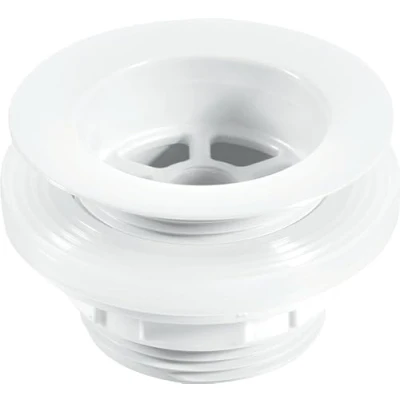 Image of McAlpine 70mm White Plastic Flange x 1�&quot; Backnut Bath Waste W5
