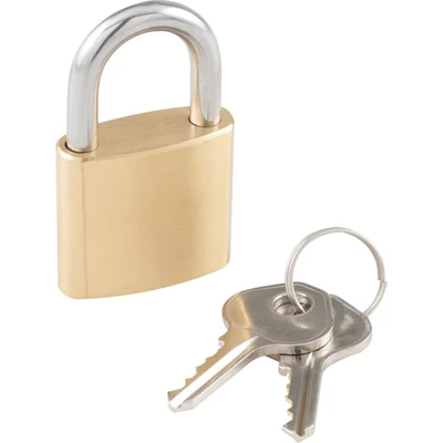 Image of Matlock Slimline Brass Key Padlock 30mm