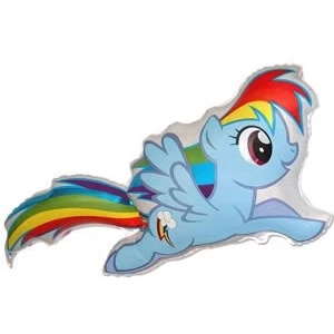 Image of Flexmetal Foil Balloon My Little Pony Rainbow