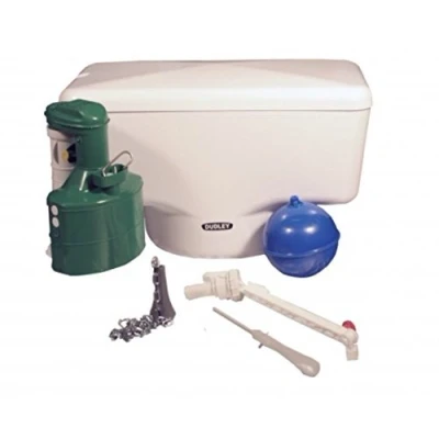 Image of THOMAS DUDLEY TRADITIONAL HIGH LEVEL WELL BOTTOMED WHITE CHAIN PULL CISTERN PART NO. 313510