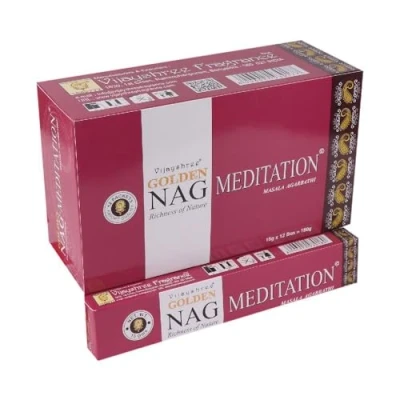 Image of Ancient Wisdom 15g Golden Nag Meditation Incense