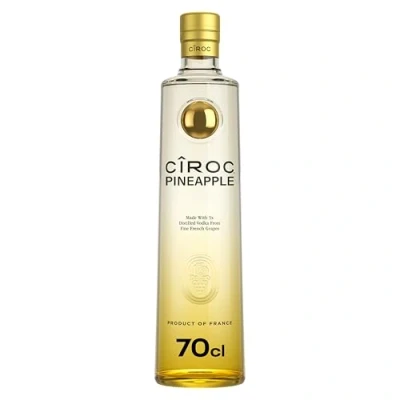 Image of Ciroc Pineapple Flavoured Vodka 37.5 vol 70cl Tropical Taste Infused with Natural Flavours of Fresh Crushed For a Mixed Drink or Cocktails Distilled 5 Times