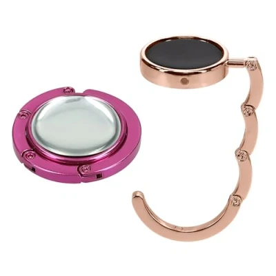 Image of kwmobile Purse Hanger for Table (Set of 2) Hook Folding Handbag Portable Bag Holder