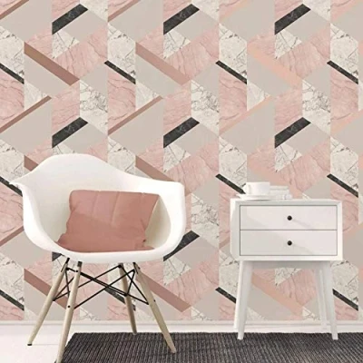 Image of Fine Decor UK MARBLESQUE GEO Pink