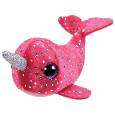 Image of TY 1607 41259 Nelly Pink NARWHAL Teeny, Multicolored