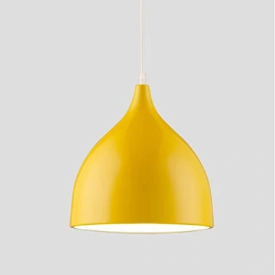 Image of Mengjay Metal Industrial Ceiling Lighting Modern Pendant Light Shade Chandelier E27 for Living Room Kitchen Hanging Lighting,Yellow