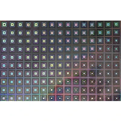 Image of Fablon Holographic Squares Silver FAB13798 45.0cm x 1.5m