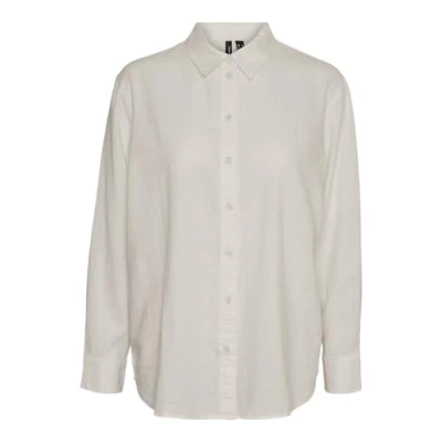 Image of VERO MODA Women&#039;s Vmlinn LS Shirt WVN Noos, Moonbeam, XS