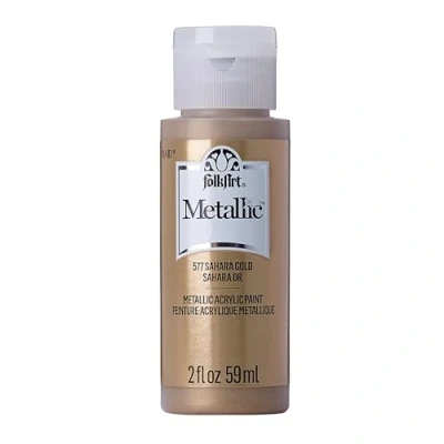 Image of Folk Art Acrylic Paint, Sahara Gold, 2 oz