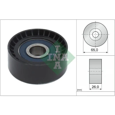 Image of 0636158, 1854164, 636158 Idler Pulley INA 532 0666 10 VAUXHALL: Astra Mk6, Mokka / X, Corsa Mk3