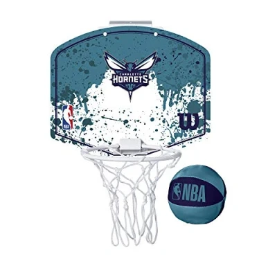 Image of Wilson Mini NBA Team Basketball Hoop, CHARLOTTE HORNETS, Plastic