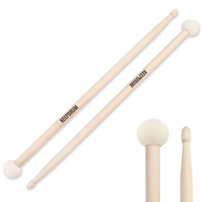 Image of keepdrum FC1 A Double Sticks Combination Mallet Felt Head Drum