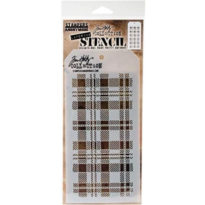 Image of Stampers Anonymous Tim Holtz Layered Stencil, Multi Colour, 27.94 x 11.43 0.25 cm
