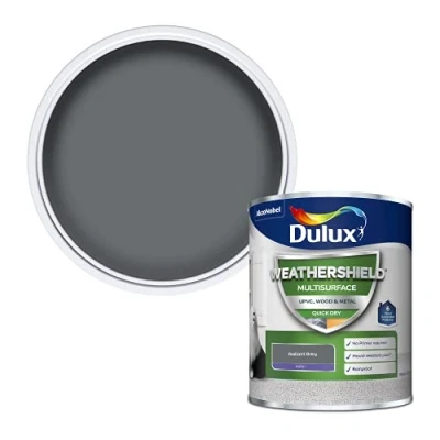 Image of Dulux 5362499 Weathershield Multi Surface Paint Gallant Grey 750ML