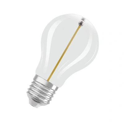 Image of OSRAM Vintage 1906 Classic A Fil Led Lamp, E27, Bulb Shape, Clear, 1.8W, 100Lm, 2700K, Warm White Light, Very Low Energy Consumption, Long Life, Magnetic Filament