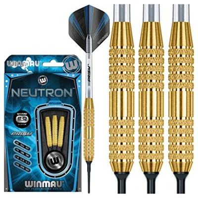 Image of WINMAU Neutron 20 gram Brass Darts with Prism Flights and Shafts (Stems)