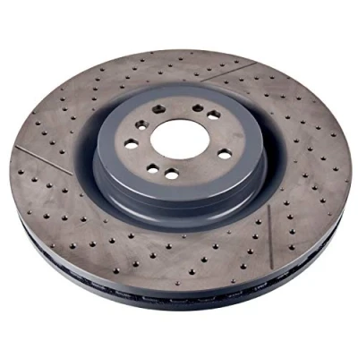 Image of 1664210512, A1664210512 Brake disc FEBI BILSTEIN 107723 Front Axle 390mm 36mm 5 Hole 112mm slotted/perforated, internally vented Coated High carbon