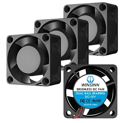 Image of WINSINN 40mm Fan 12V Dual Ball Bearing Brushless 4020 40x20mm for Cooling 3D Printer Extruder/Inverter High Speed (Pack of 4Pcs)