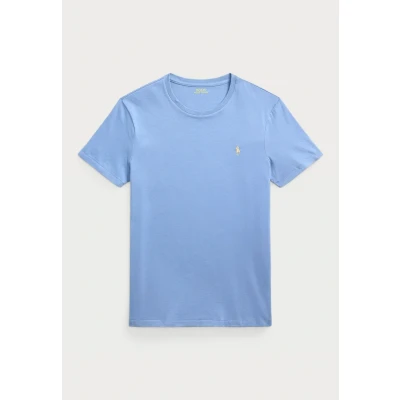 Image of Polo Ralph Lauren Short Sleeve Basic Tshirt, Men&#039;s, Size: Medium, Channel blue