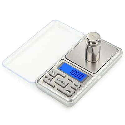Image of Meichoon Pocket Jewelry Scale High Precision Digital Milligram Steelyard 1.1lb/500g (0.01g) Reloading for and Gems Small Electronic C32