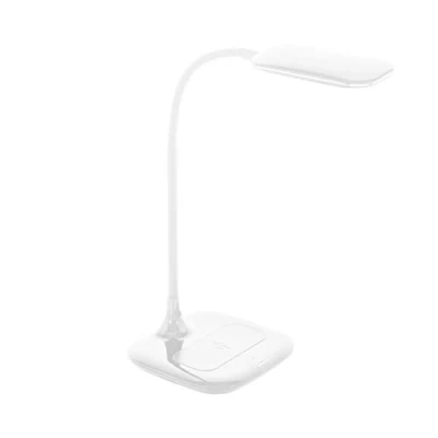 Image of Eglo Lighting Masserie Led Desk Task Lamp White Wireless Charging, 3 Stage Dimming Eu Stock