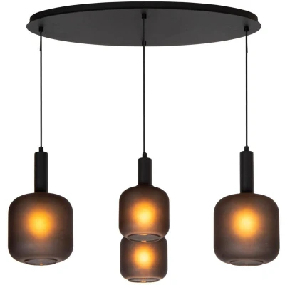 Image of Lucide ELOISE Pendant light 4xE27 Black