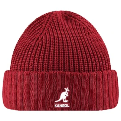Image of Kangol Merino Wool Rib Beanie Beret, Cranberry, One Size