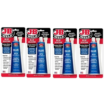Image of J B Weld 31316 Blue RTV Silicone Gasket Maker and Sealant 3 oz. qzdjoS, 4 Pack