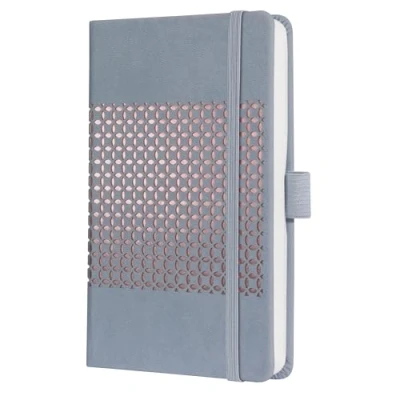 Image of SIGEL JN208 Notebook Jolie, approx. A6, lined, hardcover, design glacier Grey