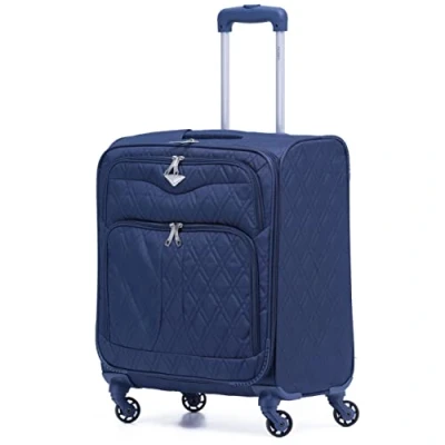 Image of Flight Knight Lightweight 4 Wheel 800D Soft Case Quilted Suitcase Cabin Carry On Hand Luggage Approved for easyJet &amp; BA Maximium Size Overhead