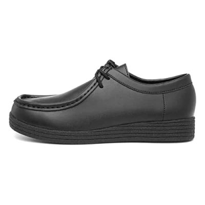 Image of Red Fish Iggy Womens Black Coated Leather Shoe Size 7 UK