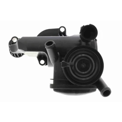 Image of 036103464AK Oil Trap, crankcase breather VAICO V10 6635 engine sided with gasket/seal SKODA: Fabia 2, Octavia II Hatchback, 2 Combi