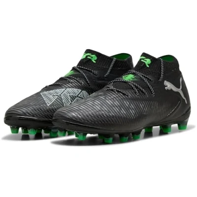 Image of Puma Future 8 Ultimate AG Moulded stud football boots, Men&#039;s, Size: 11, Black cool light gray fluo green Synthetics/textile