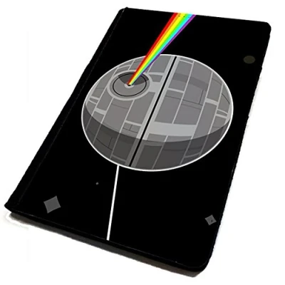 Image of WTF Passport Cover/Holder. Dark Side Deathstar Travel Protection.