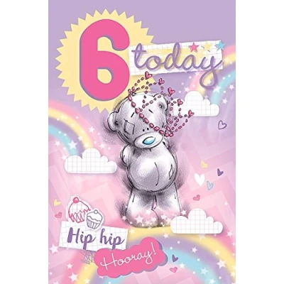 Image of Me to You Tatty Teddy 6th Birthday Card